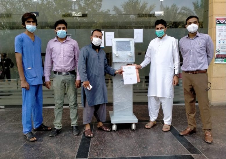 Donation of Ventilator to Ojha Hospital, Karachi